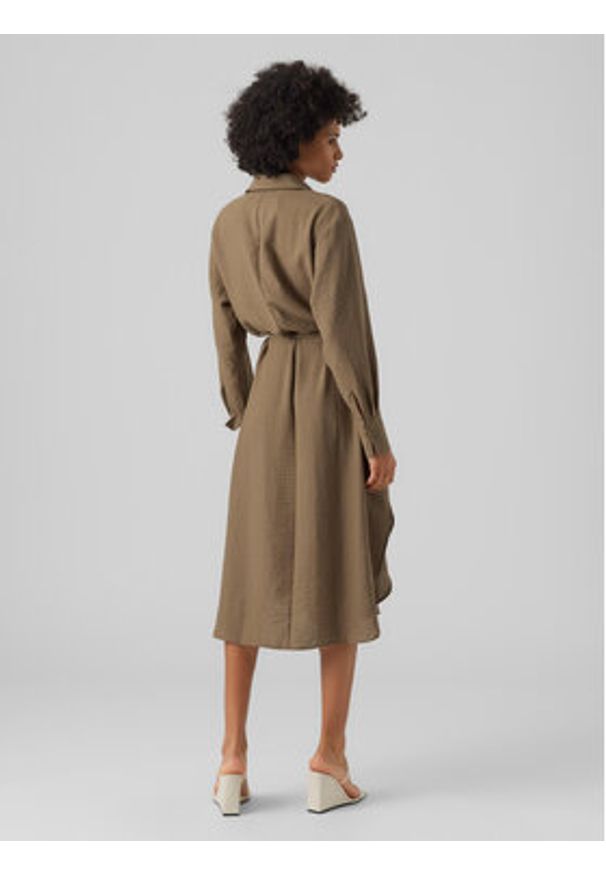 Vero Moda Sukienka codzienna Chris 10292485 Zielony Regular Fit. Okazja: na co dzień. Kolor: zielony. Materiał: syntetyk. Typ sukienki: proste. Styl: casual