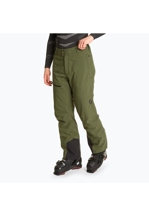 Scott - Spodnie narciarskie męskie SCOTT Ultimate Dryo. Kolor: zielony. Sezon: zima. Sport: narciarstwo
