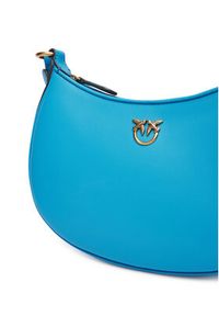 Pinko - PINKO Torebka Half Moon Mini Fl Al 25-26 PLTT 102790 A0F1 Niebieski. Kolor: niebieski. Materiał: skórzane