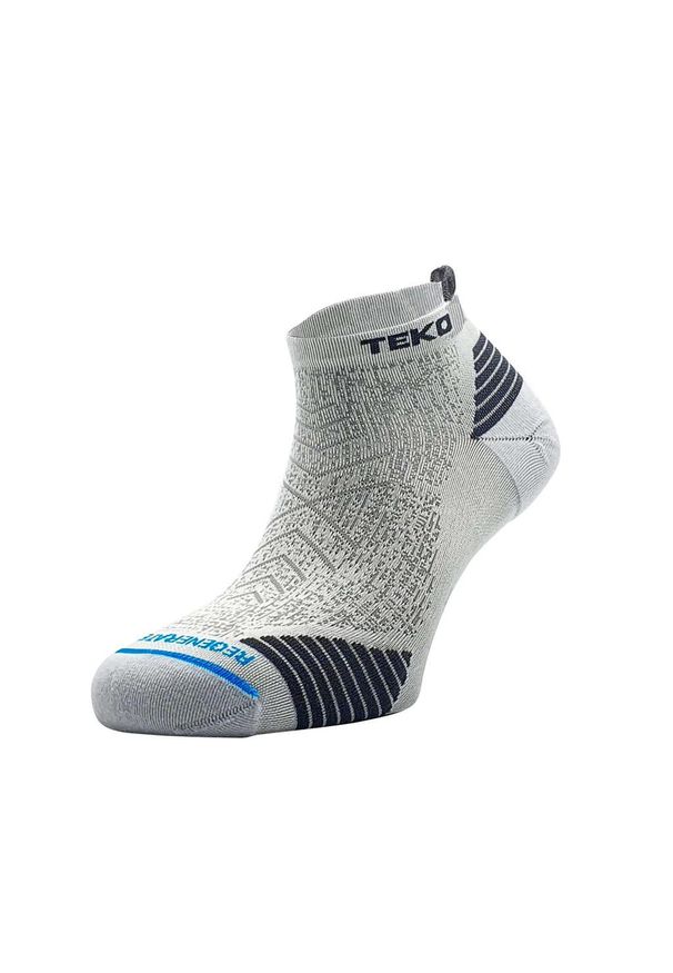 TEKO - Skarpety do biegania Teko ecoRUN Low Cut Light Half Cushion 2.0. Kolor: szary