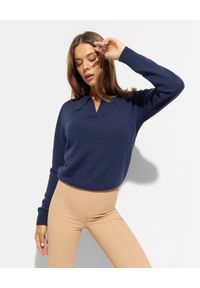 JENESEQUA - Granatowy sweter z kaszmirem Jasmine. Kolor: niebieski. Materiał: kaszmir. Długość rękawa: długi rękaw. Długość: długie #5