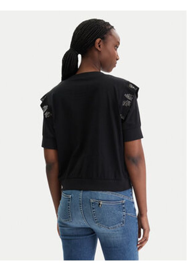 Liu Jo Sport Bluzka TA6030 JS923 Czarny Regular Fit. Kolor: czarny. Materiał: bawełna. Styl: sportowy