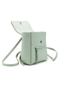 Wittchen - Damski plecak pudełkowy. Kolor: miętowy. Materiał: skóra ekologiczna. Wzór: aplikacja. Styl: elegancki #3
