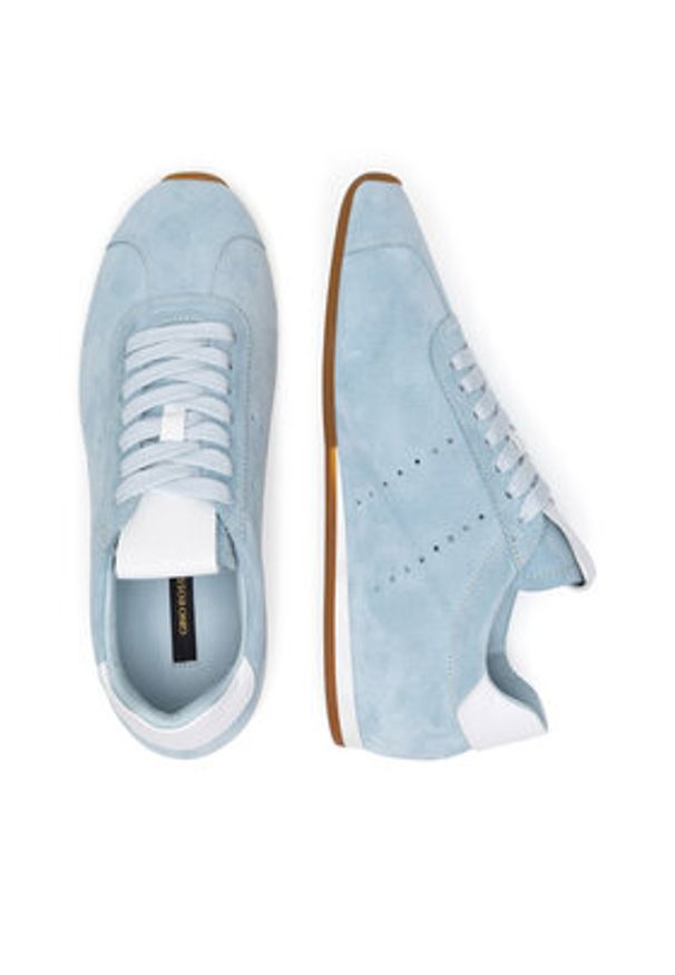 Gino Rossi Sneakersy AYA-110125 Niebieski. Kolor: niebieski. Materiał: skóra, zamsz