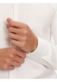 Calvin Klein Koszula K10K113528 Biały Slim Fit. Kolor: biały. Materiał: bawełna #5