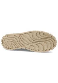 DAMISS - Złote Sneakersy Damskie Damiss Modne Obuwie. Kolor: złoty. Materiał: zamsz, skóra. Szerokość cholewki: normalna. Wzór: jednolity, motyw zwierzęcy, nadruk #3