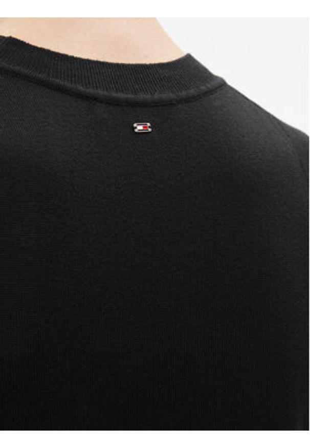 TOMMY HILFIGER - Tommy Hilfiger Sweter Md Lyocell Silk Blend Vest WW0WW40980 Czarny Regular Fit. Kolor: czarny. Materiał: wiskoza