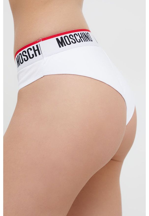 Moschino Underwear Figi (2-pack) kolor biały. Kolor: biały