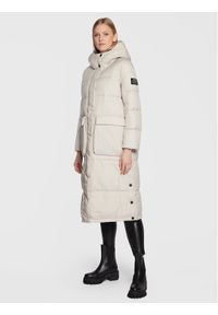 Ecoalf Płaszcz zimowy Siba GAJKSIBAL9870WW22 Écru Regular Fit. Materiał: syntetyk. Sezon: zima