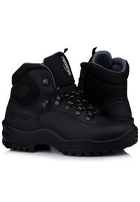 Buty męskie trekkingowe górskie Grisport NERO DAKAR. Kolor: czarny. Materiał: tkanina, skóra, materiał, syntetyk