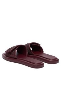 MICHAEL Michael Kors Klapki 40F5SKFA3S Bordowy. Kolor: czerwony. Materiał: skóra