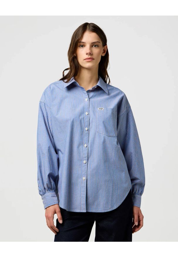 Wrangler - DAMSKA KOSZULA WRANGLER COOL GIRL BLOUSE DUSTY BLUE 112370779