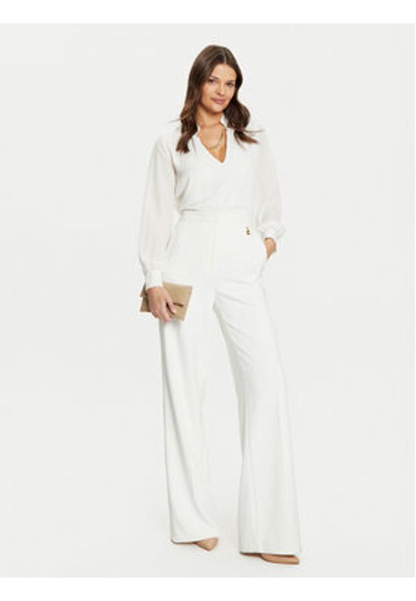 Marciano Guess Bluzka 5RGH05 7142A Biały Regular Fit. Kolor: biały. Materiał: syntetyk