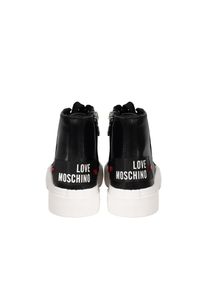 Love Moschino Trampki | JA15022G1MIA0 | Kobieta | Czarny. Okazja: na co dzień. Zapięcie: zamek. Kolor: czarny. Materiał: skóra, jeans. Sezon: lato. Styl: casual, sportowy #3
