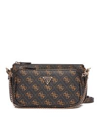 Guess Torebka Noelle II Mini HWQG96 72710 Brązowy. Kolor: brązowy. Materiał: skórzane