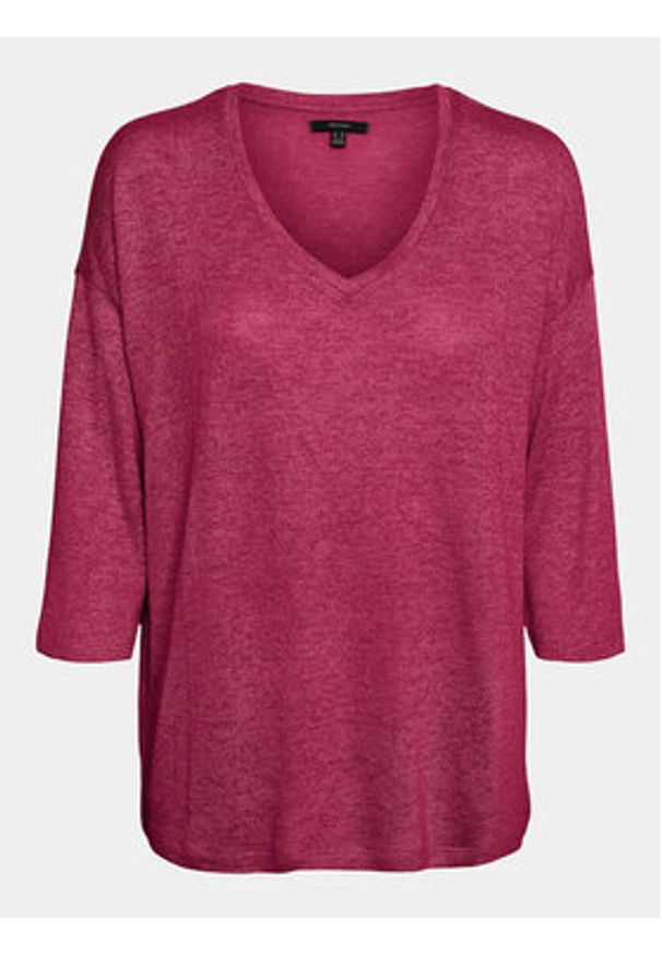 Vero Moda Curve Bluzka Brianna 10297287 Czerwony Regular Fit. Kolor: czerwony. Materiał: syntetyk