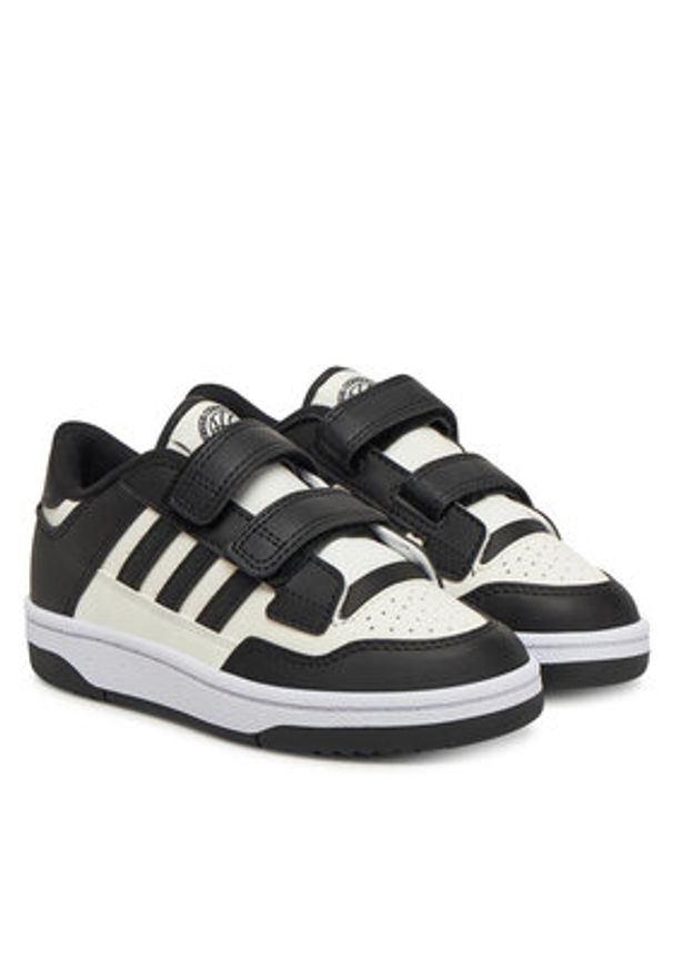 Adidas - adidas Sneakersy Rapid Court JP7654 Czarny. Kolor: czarny. Materiał: skóra