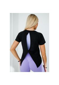 2SkIN - Koszulka sportowa damska z krótkim rękawem 2skin Fitness. Kolor: czarny. Materiał: elastan, poliester. Długość rękawa: krótki rękaw. Długość: krótkie. Sport: fitness