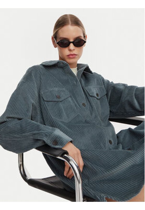 Billabong Sukienka koszulowa Winter Ocean EBJWD00149 Niebieski Boxy Fit. Kolor: niebieski. Materiał: bawełna. Typ sukienki: koszulowe