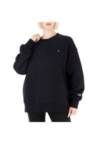 Bluza Champion Honeydew Minimal Oversized Reverse Weave Sweatshirt 116241-KK001 - czarna. Kolor: czarny. Materiał: tkanina, bawełna, poliester. Styl: sportowy