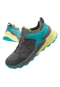 Buty sportowe trekkingowe męskie Aku Omina Gore-tex lekkie i wygodne. Kolor: wielokolorowy, niebieski, szary. Technologia: Gore-Tex