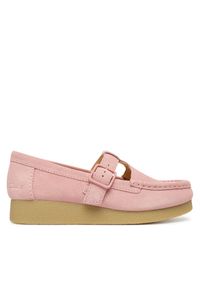 Półbuty Clarks. Kolor: różowy
