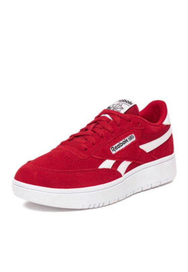 Reebok Sneakersy EO-CLUB C DOUBLE REVENGE 100229521 Bordowy. Kolor: czerwony. Materiał: zamsz, skóra. Model: Reebok Club