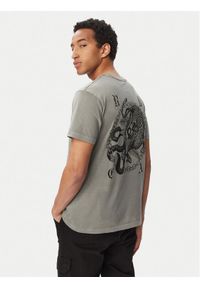 RVCA T-Shirt Benj Battle Ss 23A351540 Zielony Regular Fit. Kolor: zielony. Materiał: bawełna #1