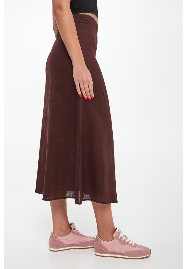 Ecoalf - Spódnica lniana Beth ECOALF. Materiał: len