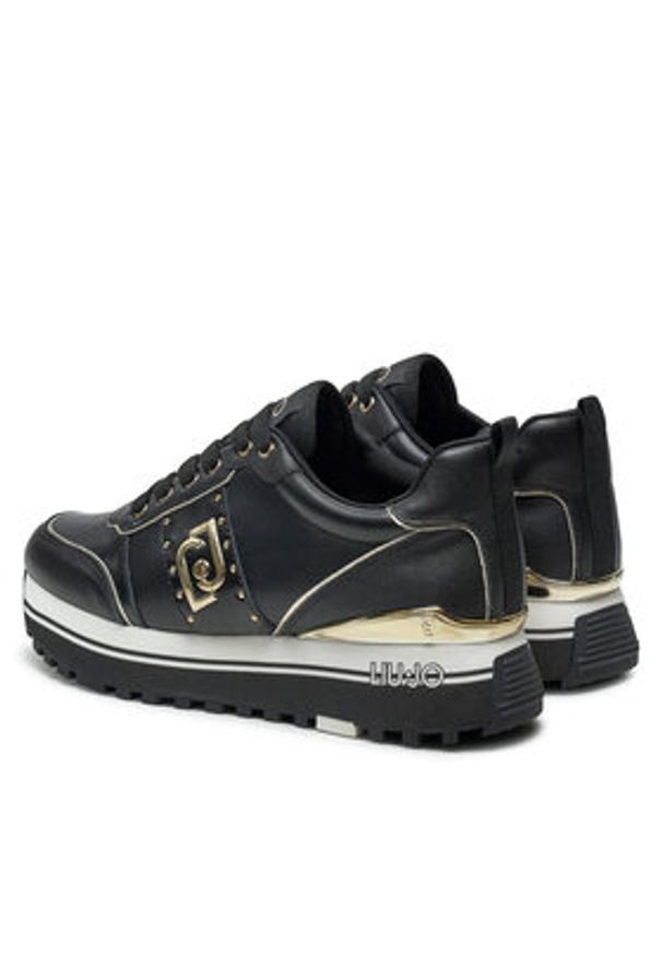 Liu Jo Sneakersy Maxi Wonder 71 BF4003 P0102 Czarny. Kolor: czarny. Materiał: skóra