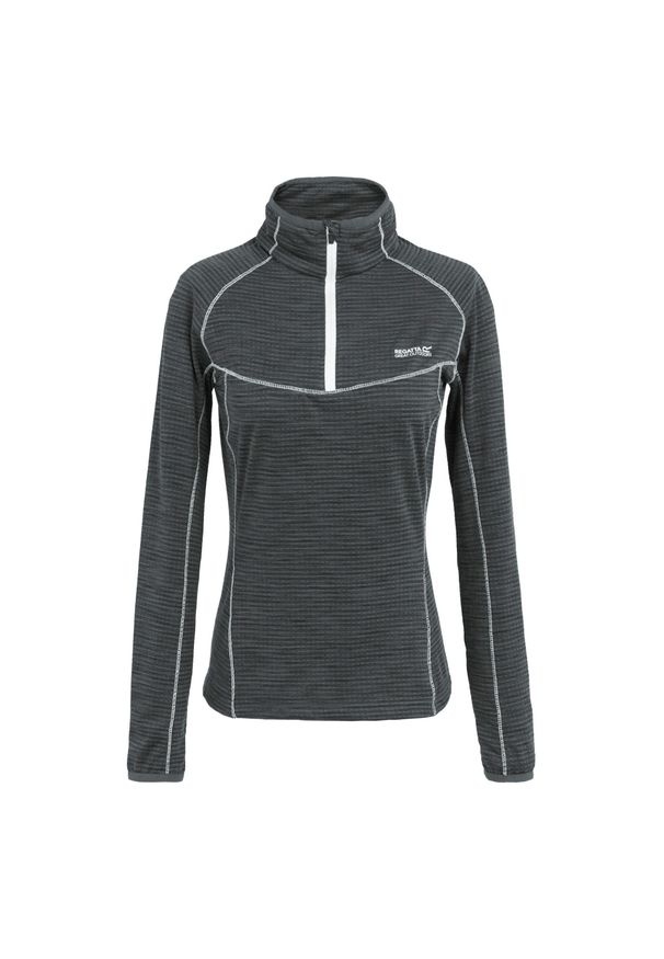 Regatta - Polarowy Top Damski Suwak Do Połowy Yonder II. Kolor: szary. Materiał: polar