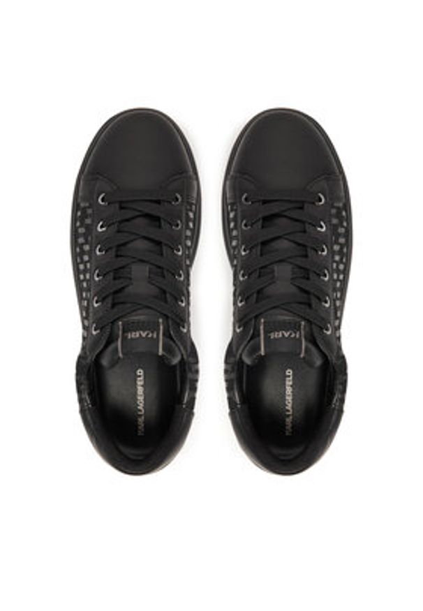 Karl Lagerfeld - KARL LAGERFELD Sneakersy KL52543 Czarny. Kolor: czarny. Materiał: skóra