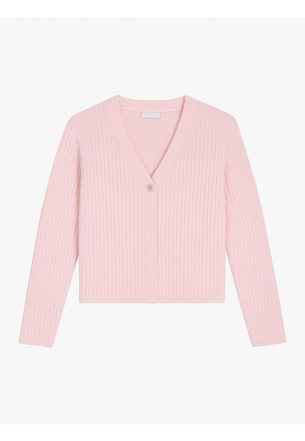 Sinsay - Sweter zapinany na guzik - różowy. Kolor: różowy
