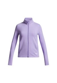 Dziecięca bluza dresowa Under Armour Motion. Kolor: fioletowy, biały, wielokolorowy. Materiał: dresówka. Sport: fitness #1