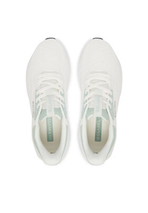 Clarks Sneakersy Pace Move. 26186459 Biały. Kolor: biały. Materiał: materiał