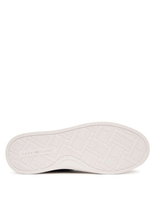 TOMMY HILFIGER - Tommy Hilfiger Sneakersy Th Feminine Cupsole Leather FW0FW09105 Czarny. Kolor: czarny. Materiał: skóra