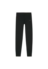 4f - Legginsy Damskie WMM00TTIGF195. Kolor: czarny. Sport: turystyka piesza