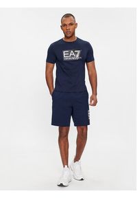 EA7 Emporio Armani T-Shirt 3DPT81 PJM9Z 1554 Granatowy Regular Fit. Kolor: niebieski. Materiał: bawełna #2