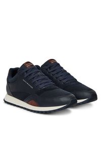 TOMMY HILFIGER - Tommy Hilfiger Sneakersy New Runner Eva Mix FM0FM05522 Granatowy. Kolor: niebieski. Materiał: skóra #3