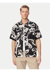 Jack & Jones Koszula Montauk 12293763 Czarny Relaxed Fit. Kolor: czarny. Materiał: bawełna #1