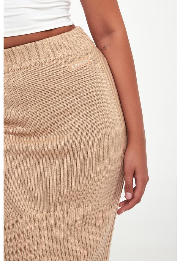 Armani Exchange - Spódnica midi wełniana ARMANI EXCHANGE. Materiał: wełna