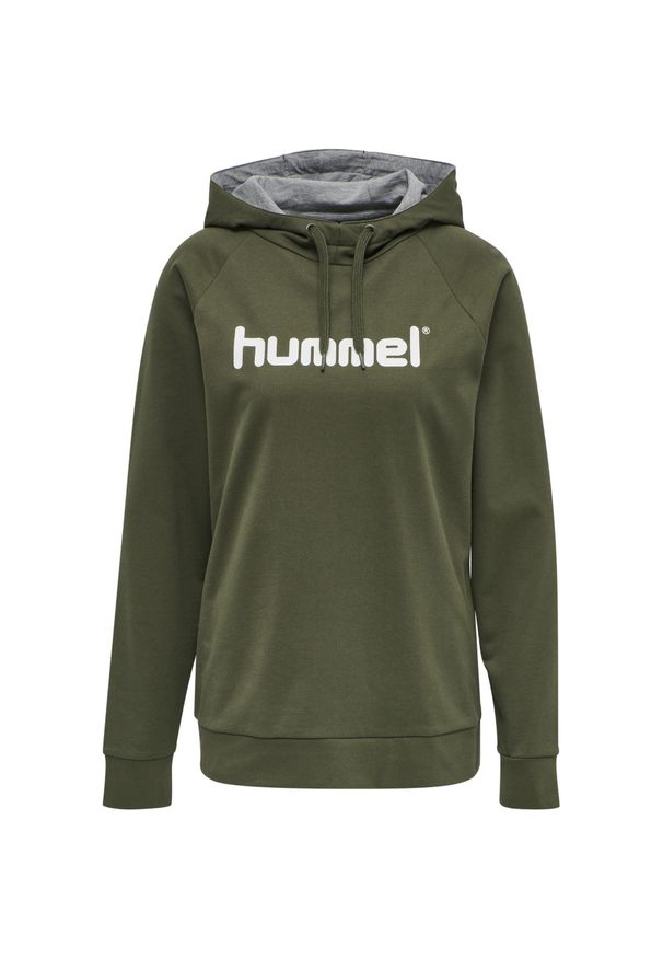 Damska bluza z kapturem Hummel Hmlgo Logo. Typ kołnierza: kaptur. Kolor: brązowy, zielony, wielokolorowy, szary. Materiał: polar. Sport: piłka ręczna