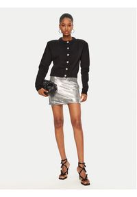 ROTATE Kardigan 114033100 Czarny Regular Fit. Kolor: czarny. Materiał: bawełna #3