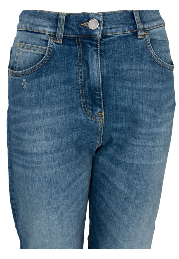 Pinko Spodnie "Vipera" | 1U127P A0DM | Kobieta | Niebieski. Okazja: na co dzień. Kolor: niebieski. Materiał: bawełna, elastan. Styl: klasyczny, vintage, casual