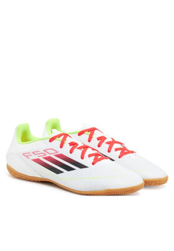 Adidas - adidas Buty do piłki nożnej F50 Club Indoor IE1222 Biały. Kolor: biały. Materiał: skóra