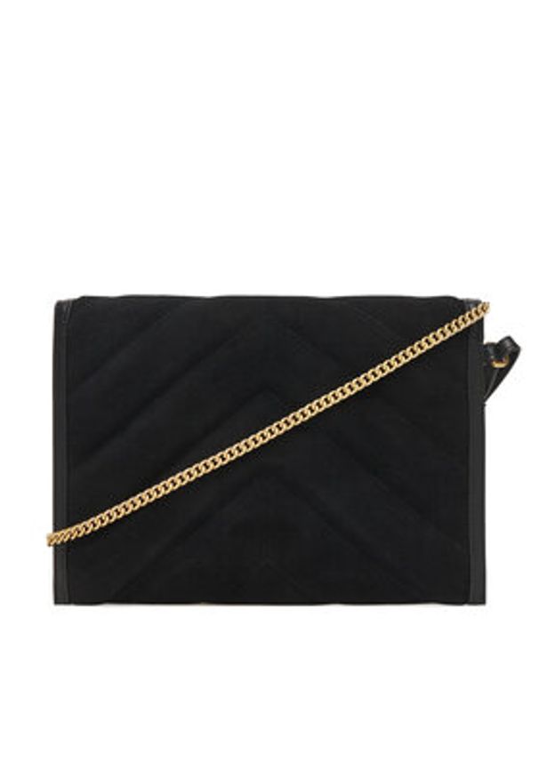 Pinko - PINKO Torebka Flat Purse Handle AI 25-26 PCPL 104820 A2JH Czarny. Kolor: czarny. Materiał: skórzane, zamszowe
