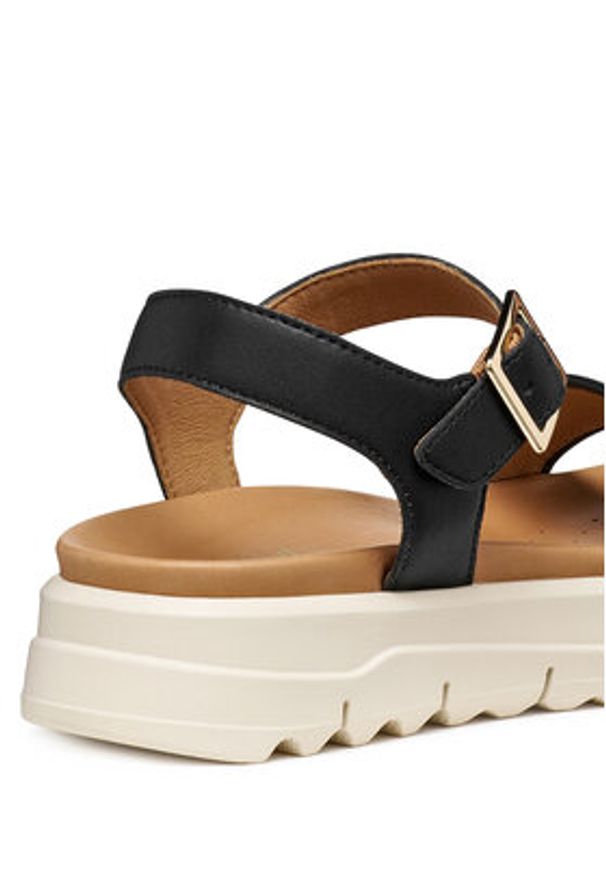 Geox Sandały D Xand 2.1S D65SZC 09B11 C9999 Czarny. Kolor: czarny. Materiał: skóra