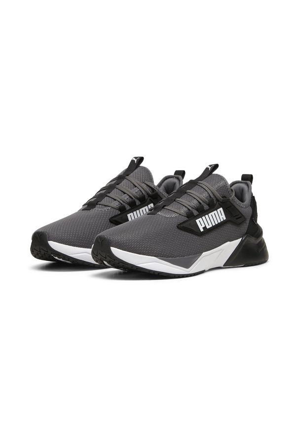 Puma - Buty do biegania unisex Retaliate 3 PUMA Black Cool Dark Gray. Kolor: wielokolorowy, czarny, szary. Materiał: materiał, syntetyk. Szerokość cholewki: normalna