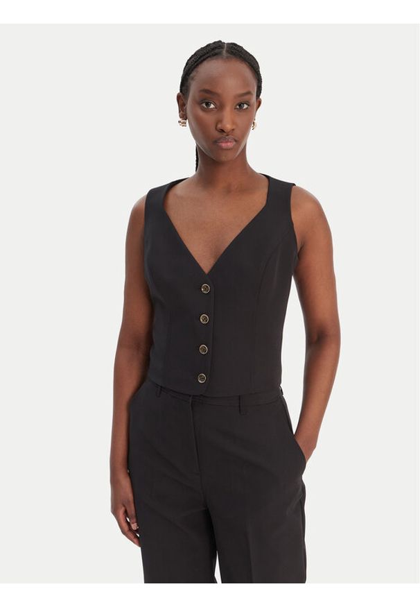 Guess Kamizelka W6RH52 WH9Y2 Czarny Regular Fit. Kolor: czarny. Materiał: syntetyk