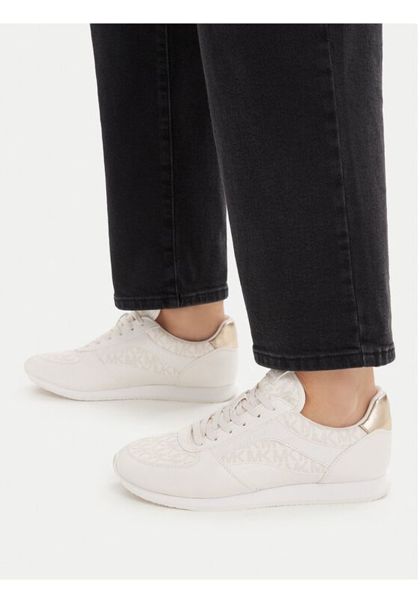 MICHAEL Michael Kors Sneakersy Cindy 43T6CDFS3L Kremowy. Kolor: kremowy. Materiał: skóra